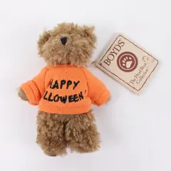 Boyds Happy Halloween Plush Bear 5 Inch The Head Bean Collection Tagged