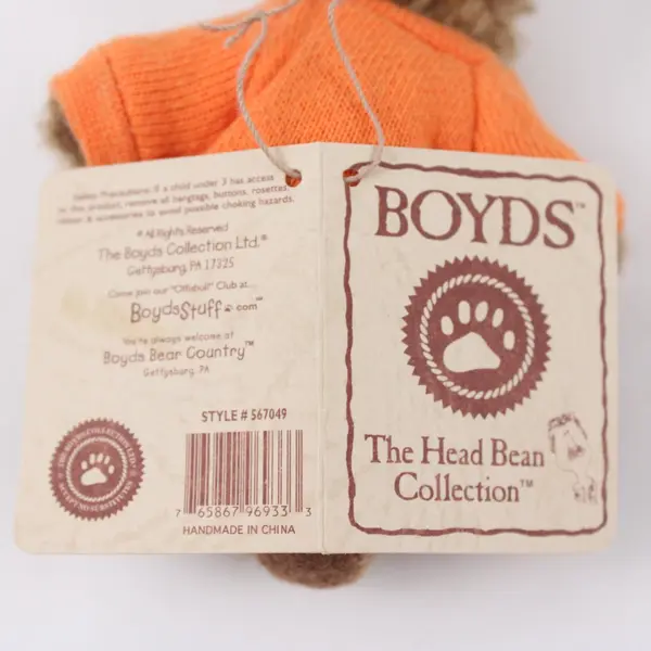 Boyds Happy Halloween Plush Bear 5 Inch The Head Bean Collection Tagged