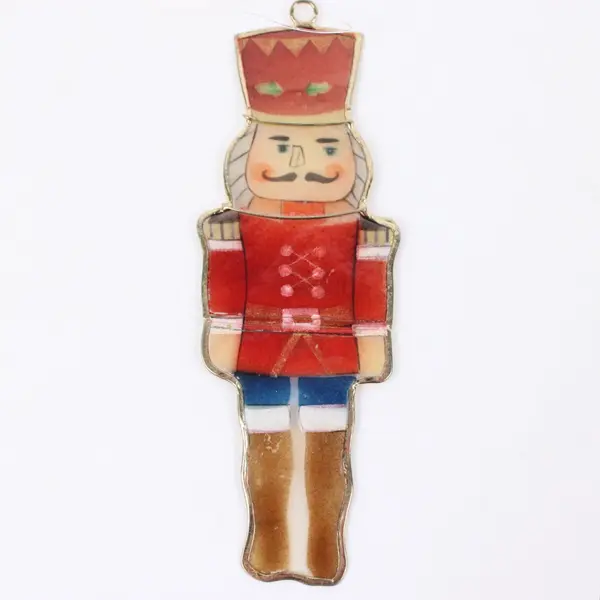 Set of 3 Royal Soldier Resin Hanging Ornaments Holiday Decor