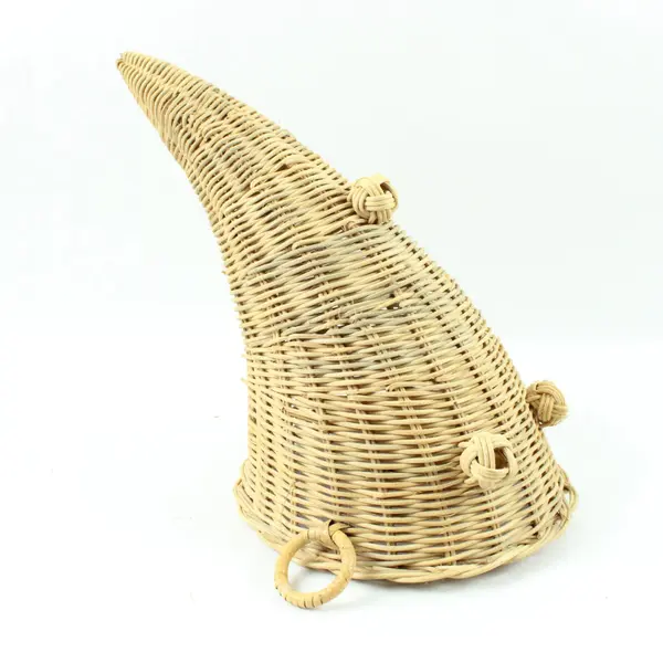 Wicker Cornucopia Basket Horn of Plenty Thanksgiving Autumn Decor