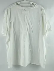 We The Free Women's White Cotton Short Sleeve T-Shirt Large