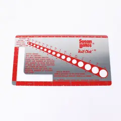 Susan Bates Knit-Check Aluminum Knitting Gauge Ruler No. 14099 USA
