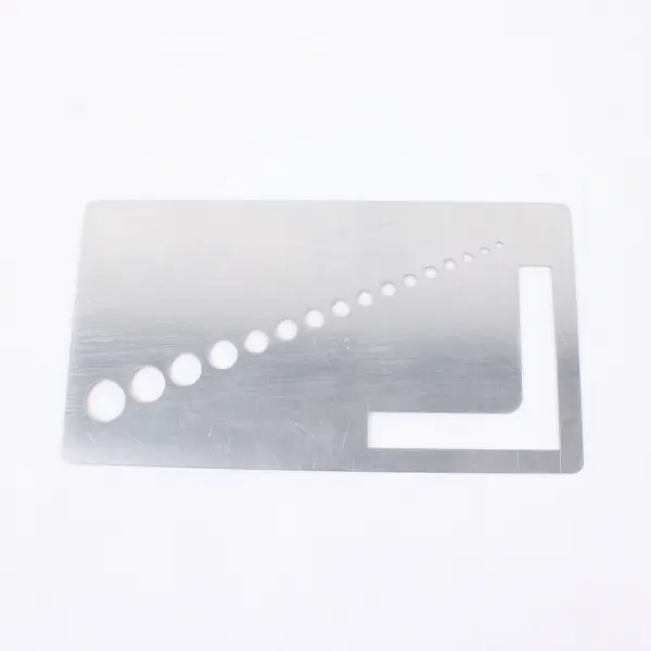 Susan Bates Knit-Check Aluminum Knitting Gauge Ruler No. 14099 USA