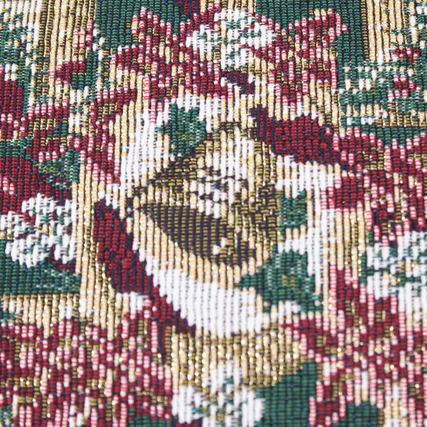 Vintage Christmas Cushion: Peace/Joy/Noel/Cheer 16x11"
