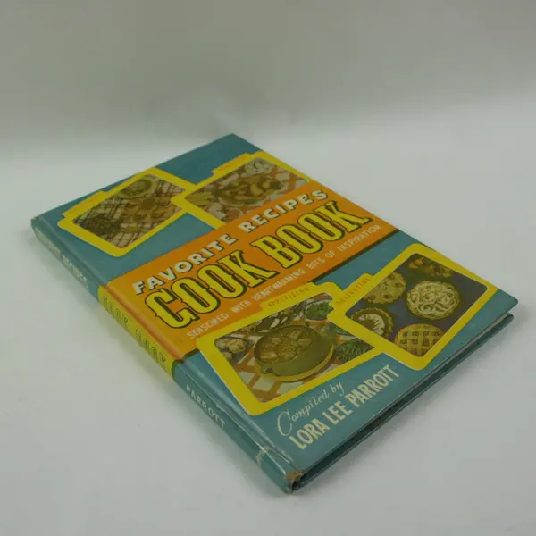 1951 Favorite Recipes Cook Book Lora Lee Parrott Hardcover Illustrated