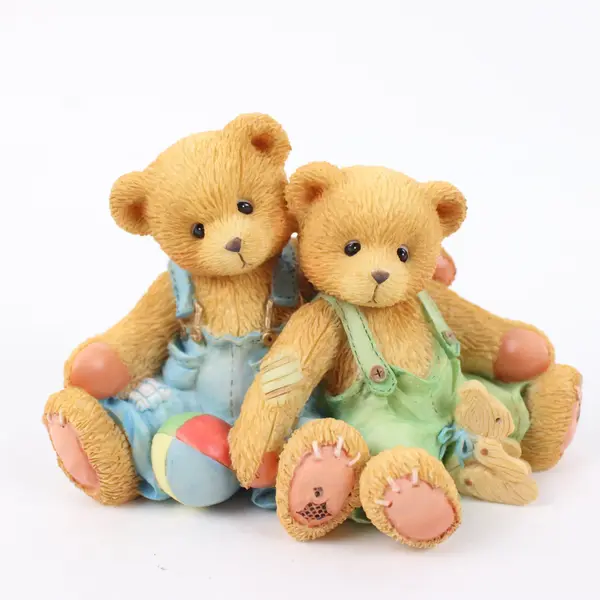 Cherished Teddies Enesco Travis & Tucker We're In This Together 1995 #127973