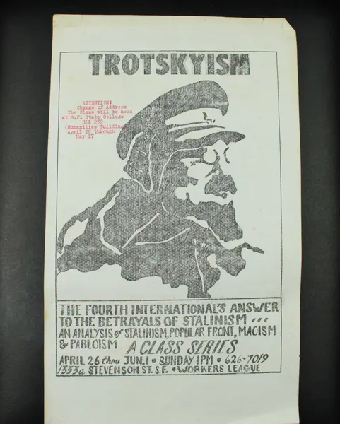 Trotskyism Class Series Flyer Political Handbill SF State College Workers League