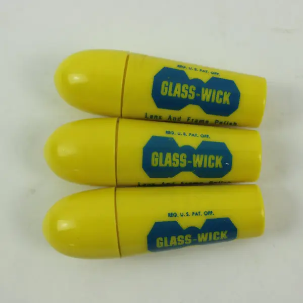 Glass-Wick Lens & Frame Polish Tubes Lot of 3 Eyeglass Cleaner