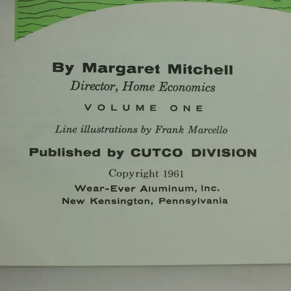 Cutco Cook Book Meat & Poultry Cookery Vol One Margaret Mitchell 1961
