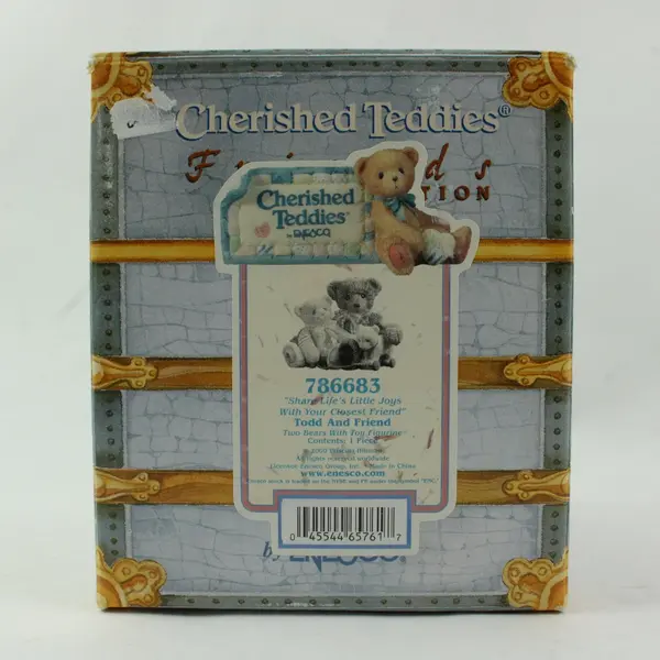 Enesco Cherished Teddies Todd And Friend Two Bear Figurine 786683 2000
