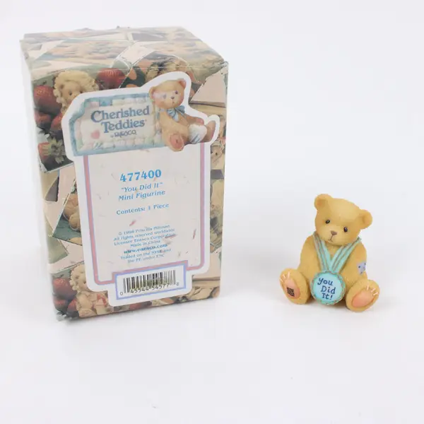 Enesco Cherished Teddies 477400 You Did It Mini Figurine