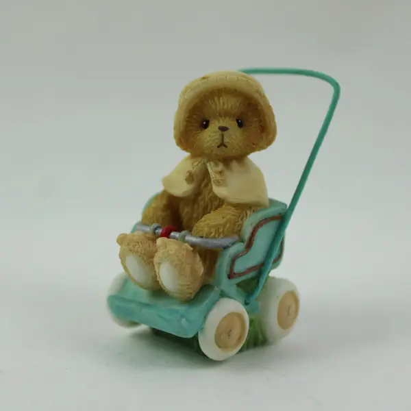 Cherished Teddies 104865 Tiny Treasured Teddies Bear in Carriage 2002