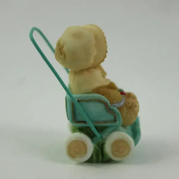 Cherished Teddies 104865 Tiny Treasured Teddies Bear in Carriage 2002