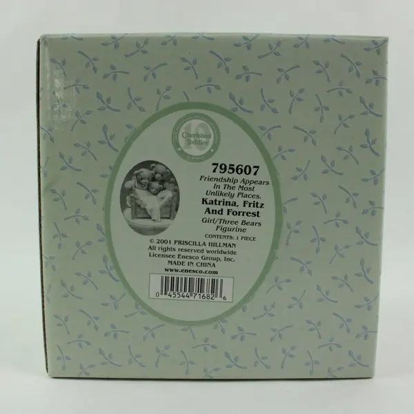 Enesco Cherished Teddies Katrina Fritz Forrest 2001 Resin Figurine #795607 