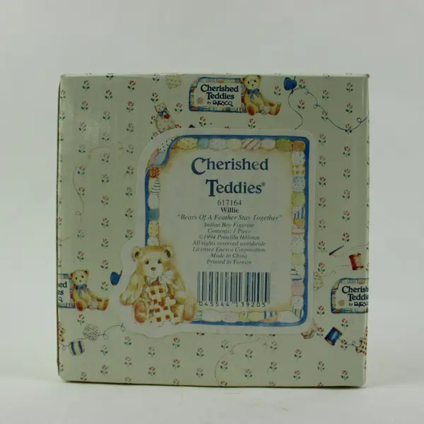 Enesco Cherished Teddies Willie Indian Boy Figurine 617164 1994