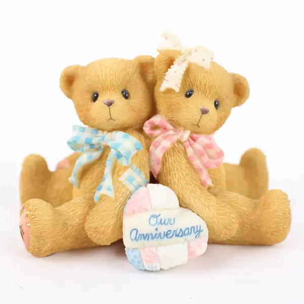 Cherished Teddies 215880 You Grow More Dear Anniversary Double Figurine