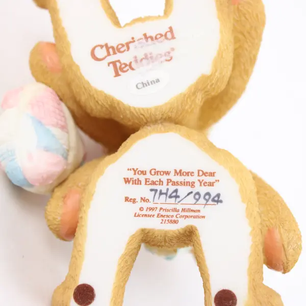 Cherished Teddies 215880 You Grow More Dear Anniversary Double Figurine