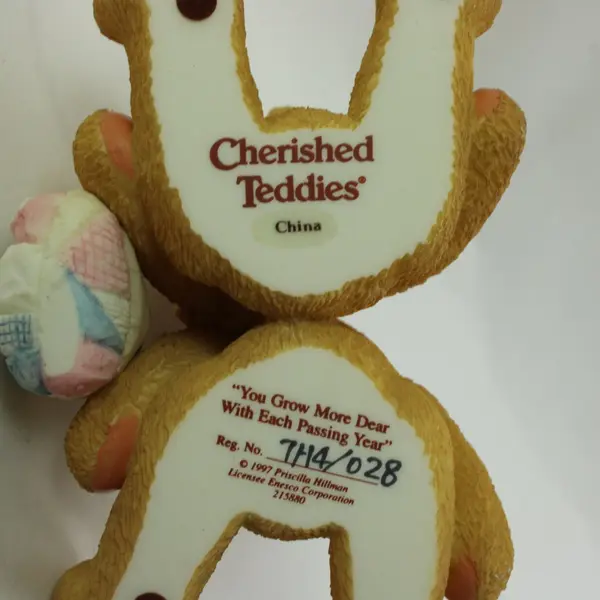 Cherished Teddies 215880 You Grow More Dear Anniversary Double Figurine