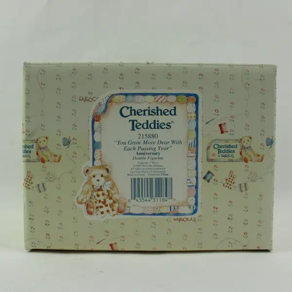 Cherished Teddies 215880 You Grow More Dear Anniversary Double Figurine