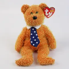 2002 TY Beanie Baby Pappa Father's Day Bear Orange Retired