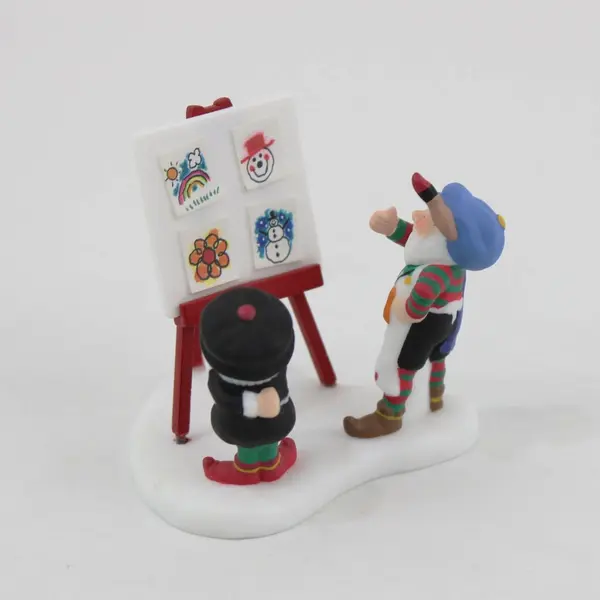 Department 56 North Pole Leonardo & Vincent Figurine 56801 w/ Box