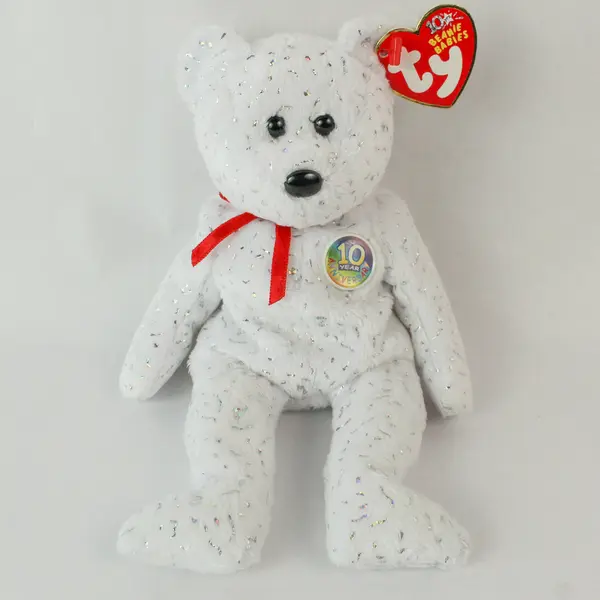 TY Beanie Baby Decade 10-Year Anniversary Bear 2002 w/ Tag