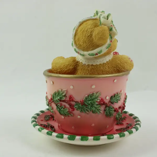 Cherished Teddies JoAnn 269840 Cup Full of Love Mug Figurine & Mini Plate Boxed