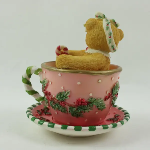 Cherished Teddies JoAnn 269840 Cup Full of Love Mug Figurine & Mini Plate Boxed