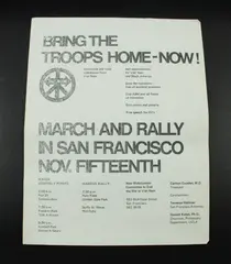 1969 Anti-Vietnam War Protest Bring Troops Home San Francisco March Rally
