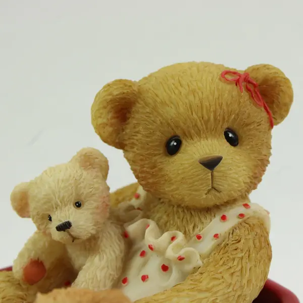 Enesco Cherished Teddies 706973 Vernon Eva Radio Flyer Figurine