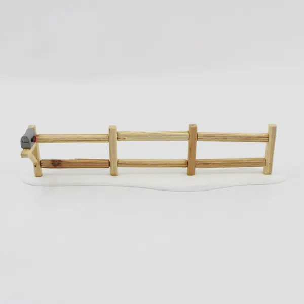 Department 56  Village Split Rail Fence Set of 4 #52597 W/Mailbox