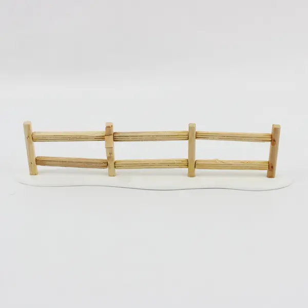 Department 56  Village Split Rail Fence Set of 4 #52597 W/Mailbox