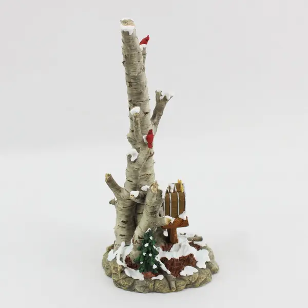 1996 Department 56 Village Birch Tree Cluster 52631  Two Mailboxes