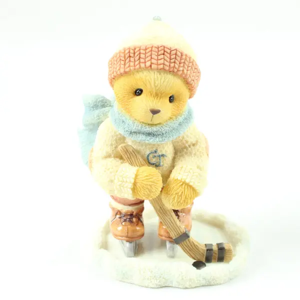Cherished Teddies Enesco Brandon Hockey Figurine Friendship Is My Goal 354252
