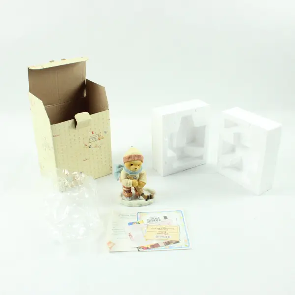 Cherished Teddies Enesco Brandon Hockey Figurine Friendship Is My Goal 354252