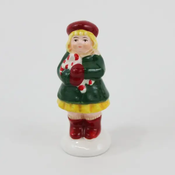 Department 56 Snow Village Kids Candy Canes Ronald McDonald 1997 Worn Torn Box