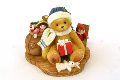 1998 Enesco Cherished Teddies Evan 484822 Christmas Boy Bear Figurine
