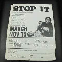 1969 Anti-Vietnam War Stop It March Nov 15 San Francisco Flyer