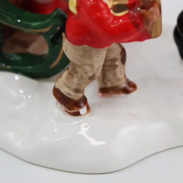 Dept 56 Snow Village Santa Comes to Town 54920, Repaired Boy, Original Box