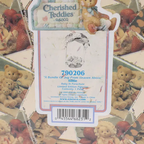 Enesco Cherished Teddies Billie Baby Parachute Figurine 790206