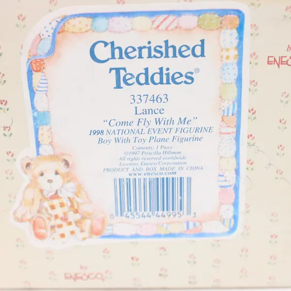 Enesco Cherished Teddies Lance Come Fly With Me 1998 National Event