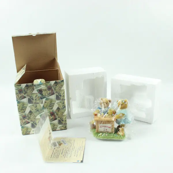 Enesco Cherished Teddies Albert & Susann Lemonade Stand 661848S