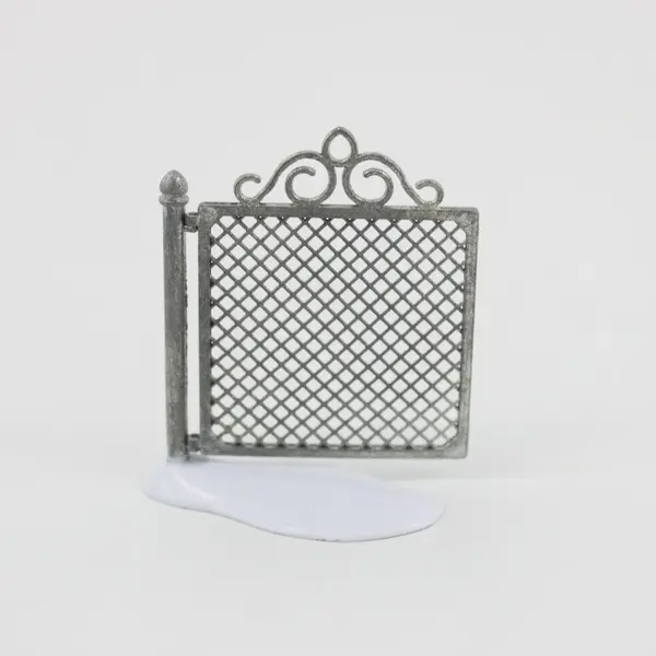 Department 56 Heritage Village Chain Link Fence Gate #52345