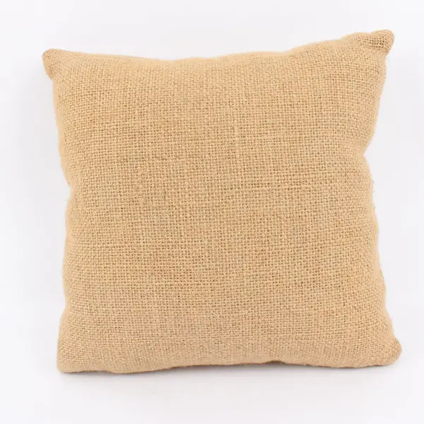 Small Embroidered Dragonfly Burlap Throw Pillow 9.5 x 9.5 in