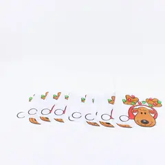 Christmas Reindeer Plastic Treat Bags Set of 11 Holiday Party Goodie Bags