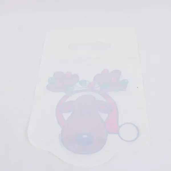 Christmas Reindeer Plastic Treat Bags Set of 11 Holiday Party Goodie Bags