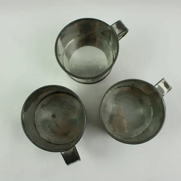 Bonanza Ponderosa Ranch Vintage Tin Cups Set of 3 Nevada