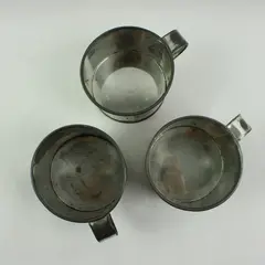 Bonanza Ponderosa Ranch Vintage Tin Cups Set of 3 Nevada