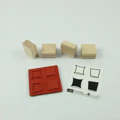 Stampin' Up! Letter Perfect Backgrounds Two-Step Rubber Stamp Set of 4