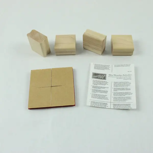 Stampin' Up! Letter Perfect Backgrounds Two-Step Rubber Stamp Set of 4